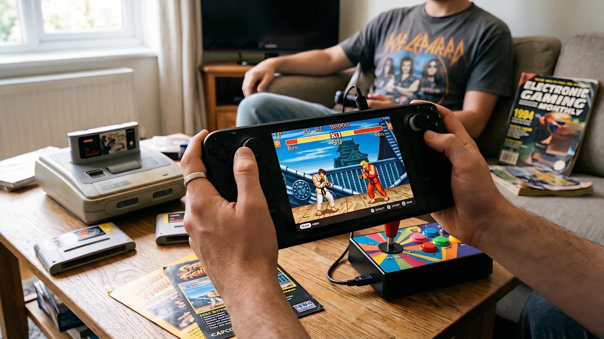 دليل EmuDeck على Steam Deck: تثبيت وتشغيل الألعاب الكلاسيكية 5 Steam Deck يشغل ألعاب Retro مثل ألعاب 90s وArcade بأسلوب واقعي
