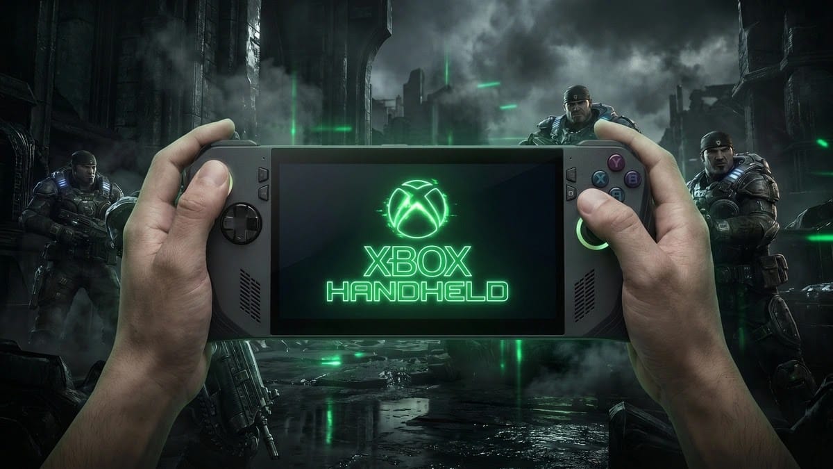تسريب شعار Xbox Handheld السري على مواقع ألعاب مايكروسوفت! 1 شعار جهاز Xbox المحمول المسرب على لافتة Gears of War