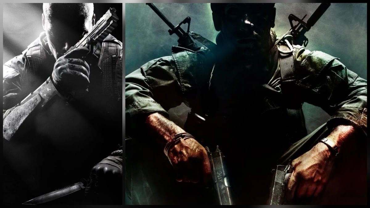 تسريبات تكشف عن أسعار صادمة لكلاسيكيات Call of Duty القادمة لمنصة PS5 1 غلاف مدمج يجمع بين الغلاف الأصلي للعبة Black Ops 1 والغلاف الأصلي للعبة Black Ops 2 في لقطة حصرية لنسخ الألعاب القادمة لمنصة PS5