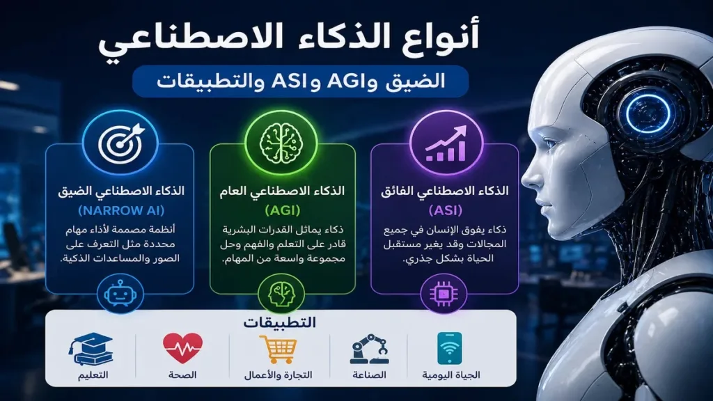 أنواع الذكاء الاصطناعي