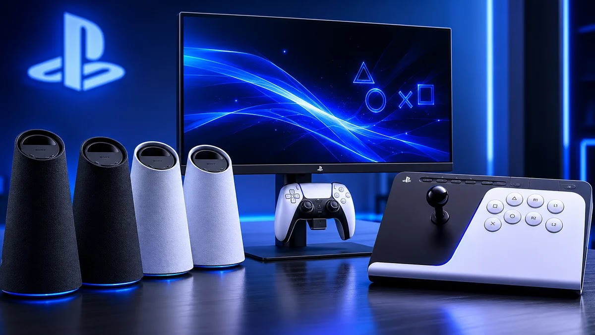 ملحقات بلايستيشن الجديدة 2026 تضم FlexStrike وشاشة الألعاب 27 بوصة وPulse Elevate ملحقات PlayStation الجديدة لعام 2026 تشمل عصا FlexStrike اللاسلكية وشاشة ألعاب 27 بوصة ومكبرات Pulse Elevate ضمن منظومة ألعاب متكاملة من سوني