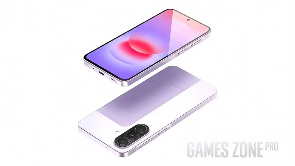 هاتف Samsung Galaxy A27 بتصميم حديث مع تسريب جديد للسعر المتوقع، يظهر بشكل احترافي في إعلان تقني جذاب بخلفية داكنة.