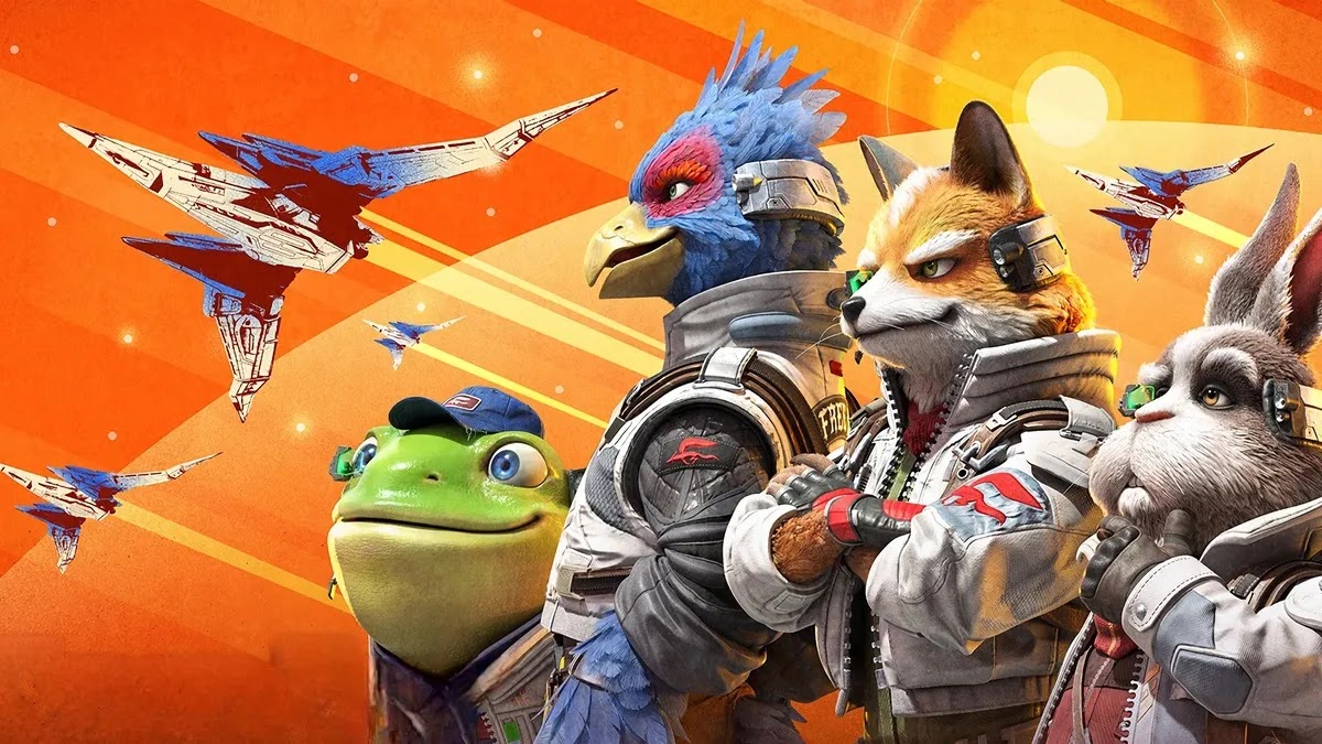 غلاف لعبة Star Fox لجهاز نينتندو سويتش 2 جهاز نينتندو سويتش 2 يعرض لعبة ستار فوكس ومضاء بنور الشمس الطبيعي ليعبر عن تسريبات موعد إطلاق ومراجعة اللعبة المحدثة.