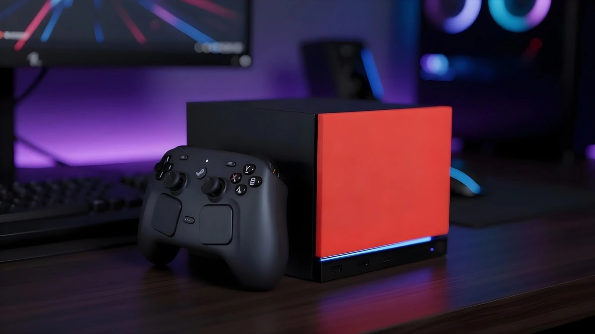 أسباب ارتفاع سعر منصة Steam Machine وتفاصيل المكونات الداخلية من Digital Foundry جهاز Steam Machine الجديد من شركة فالف داخل غرفة ألعاب سينمائية متطورة - Valve Console