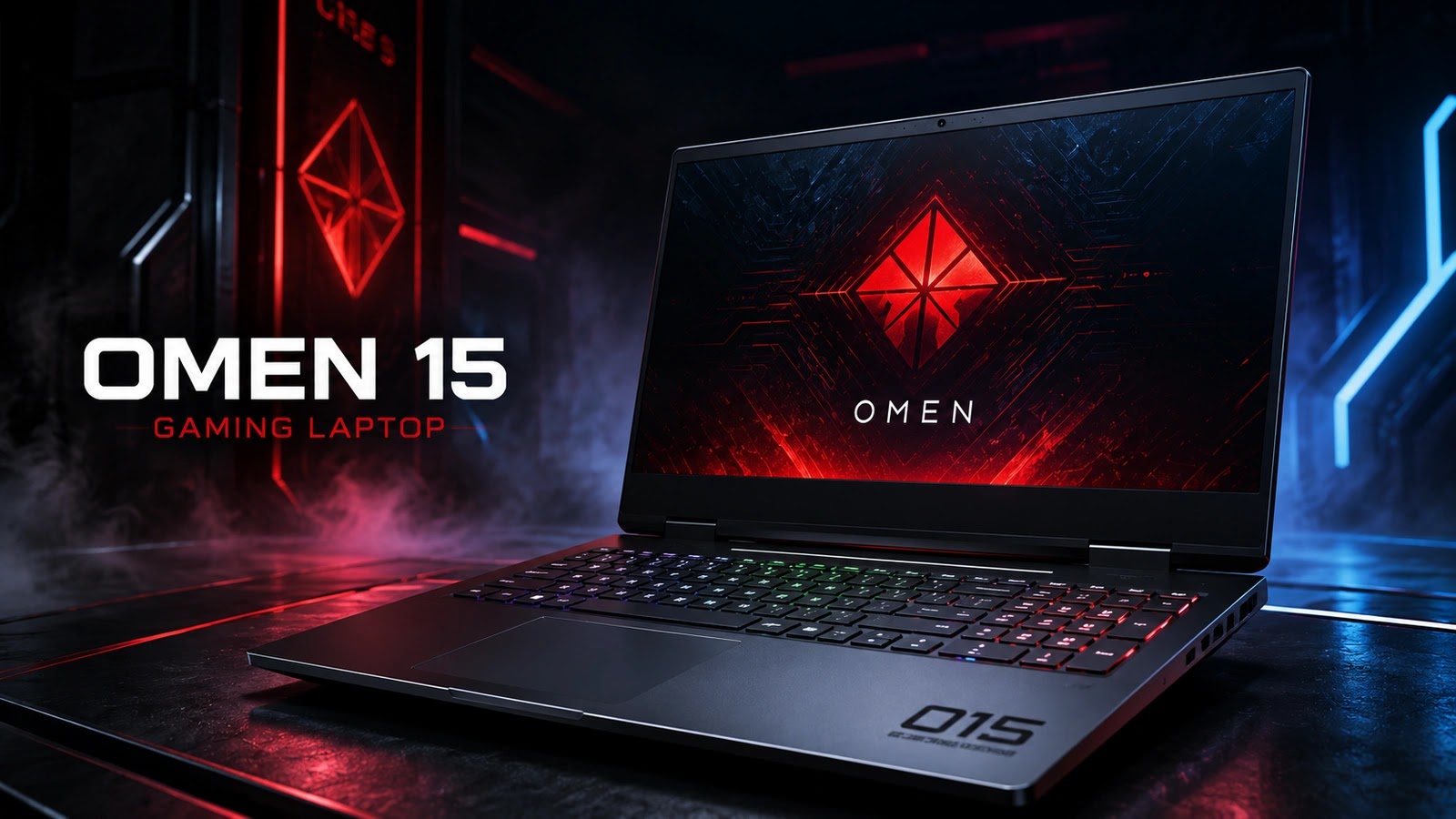 HP HyperX Omen 15 gaming laptop with Intel Core Ultra 9 290HX processor and 180Hz display