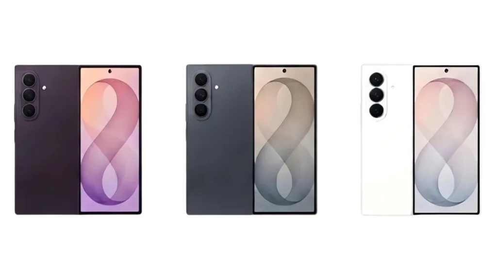 تصميم توضيحي لهاتف Samsung Galaxy Z Fold 8 Ultra استنادًا إلى الصور الرسمية المسربة قبل حدث Galaxy Unpacked