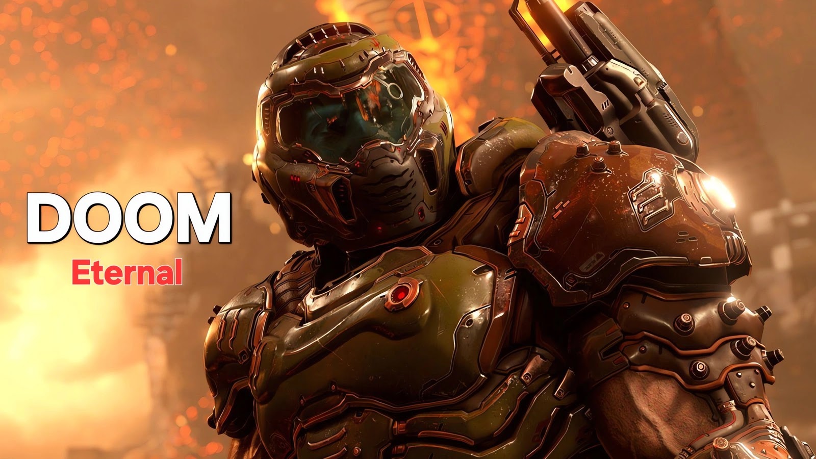 DOOM Eternal Review 2026 - Doom Slayer في مواجهة الشياطين مراجعة DOOM Eternal 2026 تظهر Doom Slayer أثناء قتال الشياطين