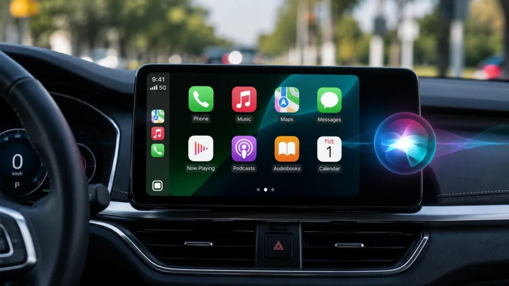 واجهة Apple CarPlay في تحديث iOS 27 تعرض أبرز الميزات الجديدة داخل السيارة