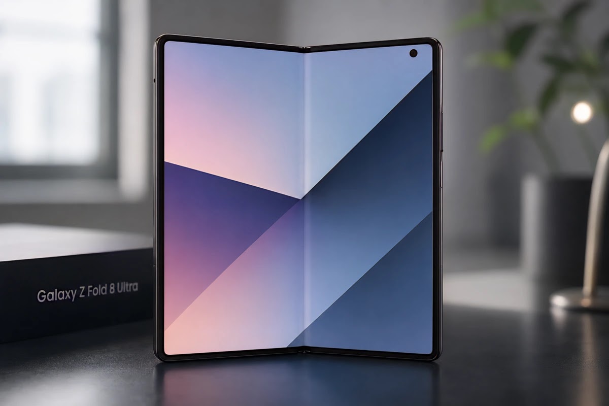 Galaxy Z Fold 8 Ultra يظهر في فيديو مسرب بشاشة تكاد تخلو من التجعد