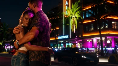 قيود GTA 6 على PS5 تثير انتقادات مطور سابق 5 مشهد من لعبة GTA 6 على PS5 يظهر بطلي اللعبة وهما يقفان في أحد شوارع فايس سيتي ليلًا.