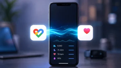 Google Health يتيح مزامنة البيانات مع Apple Health على iPhone 6 Google Health وApple Health على iPhone مع مزامنة بيانات Fitbit